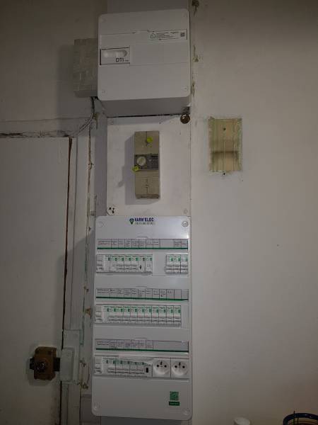 Tableau électrique après travaux de rénovation